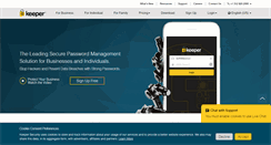 Desktop Screenshot of keepersecurity.com